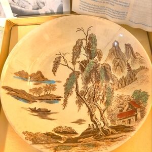 Salad plate from the "Sayonara" pattern by Nasco (Japan), as seen in photos